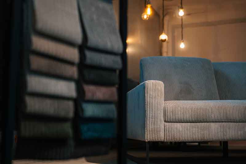 Cord Ecksofa in Hamburg.
